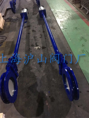污水處理廠專用加長桿氣動刀閘發(fā)貨